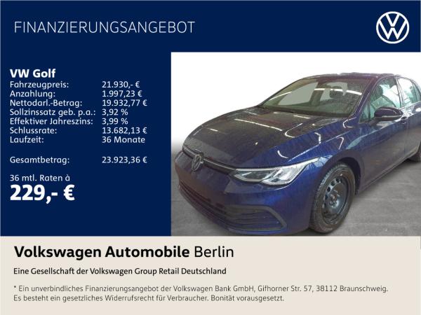 Volkswagen Golf VIII 1.0 eTSI DSG Life Navi Kamera LED APP ACC