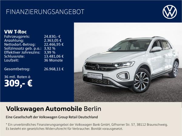 Volkswagen T-Roc 1.5 TSI Style Navi Standhzg. Kamera LED