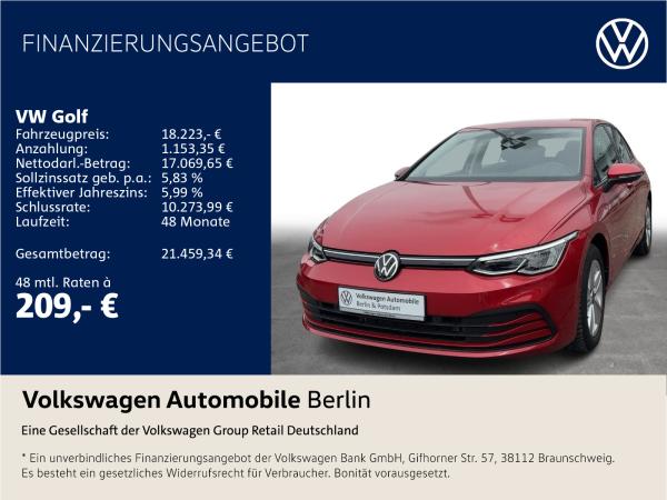 Volkswagen Golf VIII 1.5 TSI Life Navi LED SHZ ACC PDC