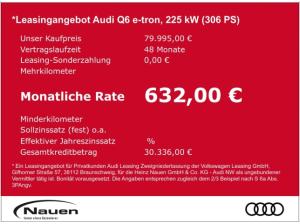 Audi Q6 e-tron UPE 99.995  performance 225 kW S-line business