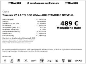 Cupra Terramar VZ 2.0 TSI DSG 4Drive AHK STANDHZG DRIVE-XL SENNHEISER KAMERA