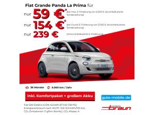 Fiat 500e ICON Großer Akku, inkl. Komfortpaket mit E-Förderung