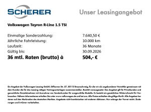 Volkswagen Tayron R-Line 1.5 eHybrid DSG BLACKSTY LEDER AHK