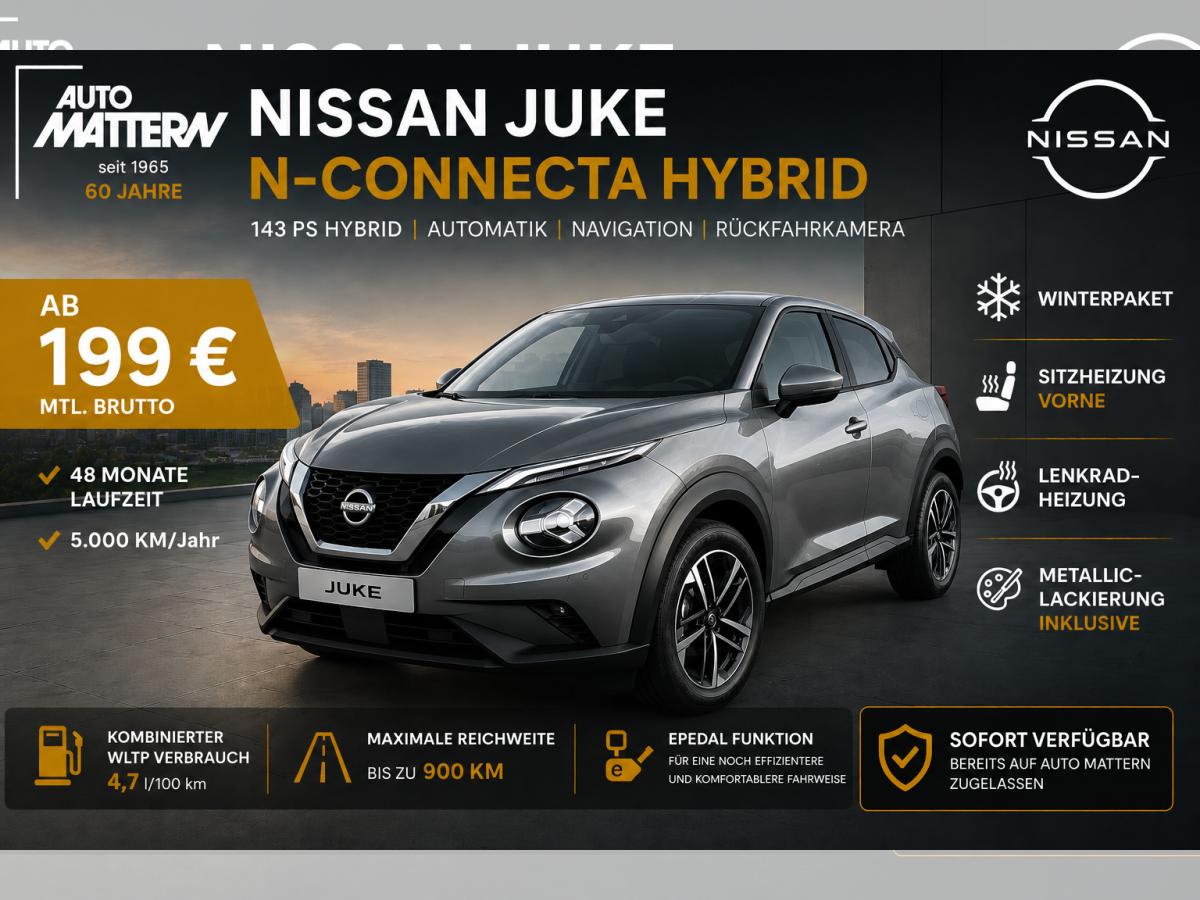 Nissan Juke N-Connecta Hybrid | Winterpaket | Navigation | Sitzheizung | Lenkradheizung | Rückfahrkamera