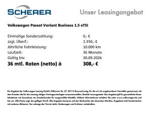 Volkswagen Passat Business 1.5e TSI DSG IQDRIVE NAVI AHK