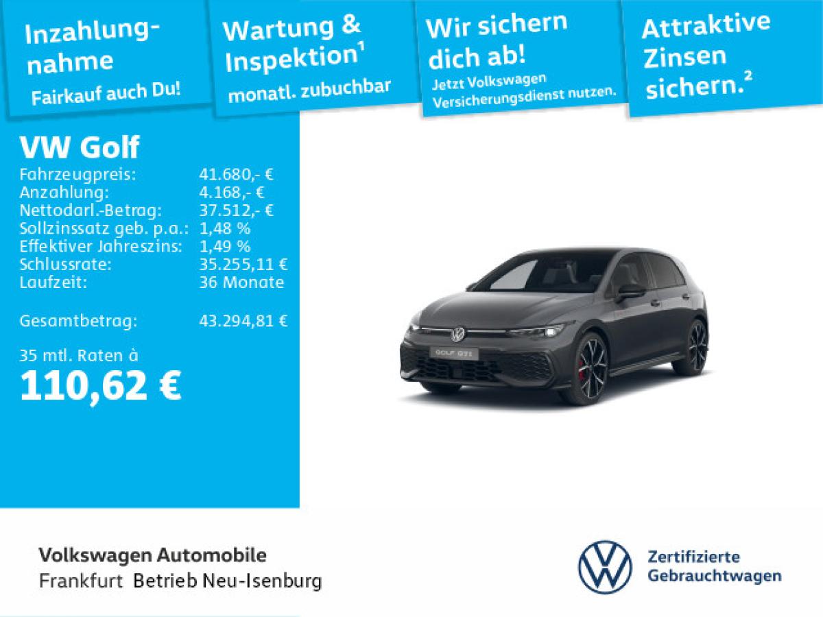 Volkswagen Golf VIII 2.0 TSI DSG GTI Navi AHK IQ.LIGHT - LED-Matrix Panoramadach Sprachassistent