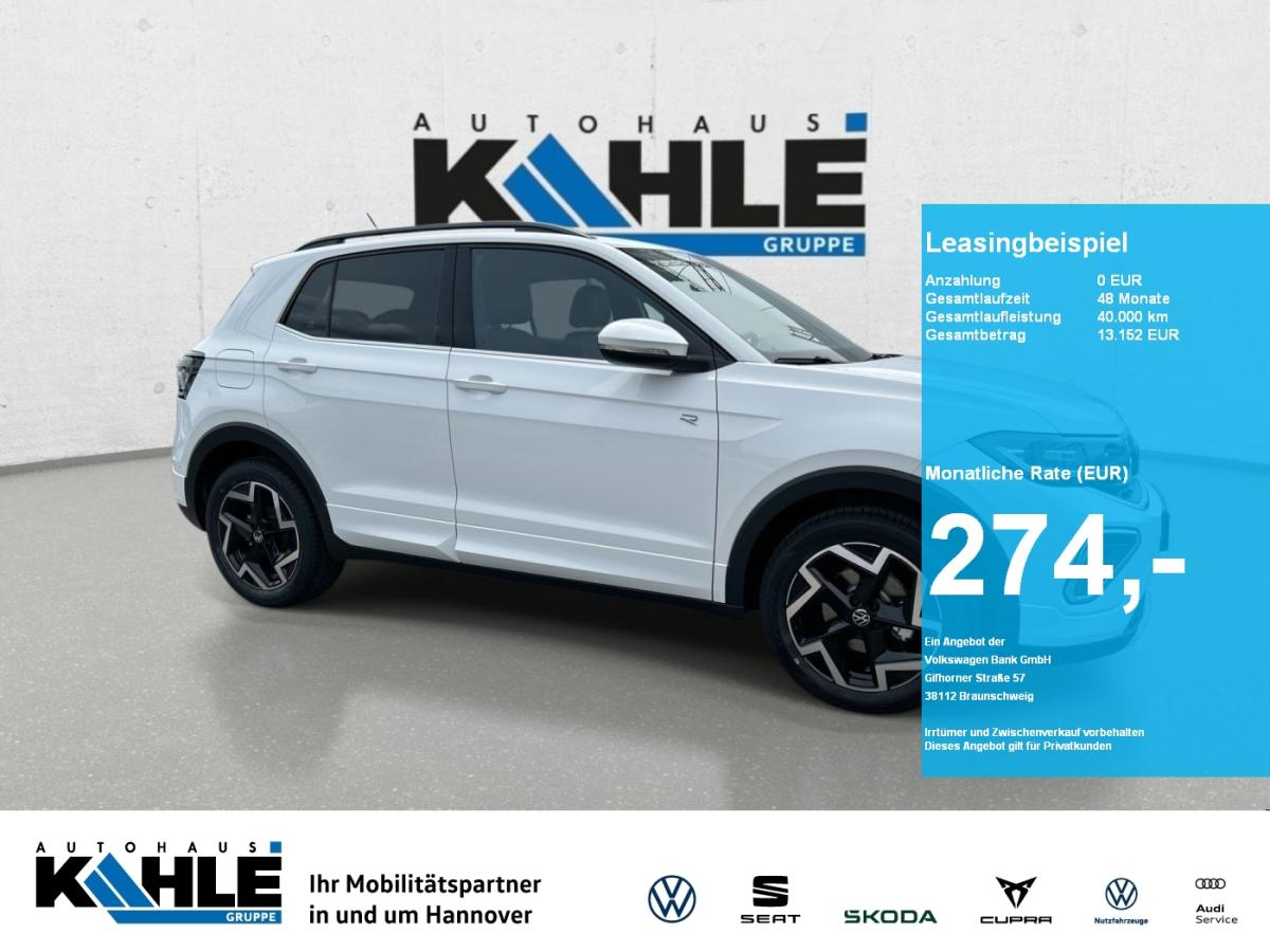 Volkswagen T-Cross R-Line 1.0 l TSI DSG SOFORT VERFÜGBAR! CarPlay RFK GJR AHK