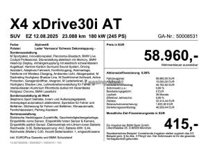 BMW X4 xDrive30i AT M Sportpaket Innovationsp. EDC