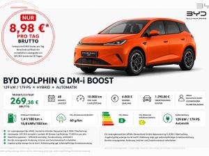 BYD DOLPHIN G 1.5 DM-i Boost Plug-In-Hybrid⚠️**4.000 Euro Förderung**⚠️ | Sitzheizung I Navi I LED I Leder I Len