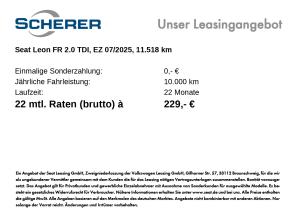 Seat Leon SP FR 2.0 TDI DSG AHK RFK NAVI ACC SHZ