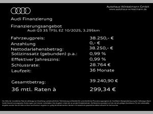 Audi Q3 S line 35 TFSI ACC NAVI KAMERA AHK SPORTSITZE **SOFORT VERFÜGBAR!**