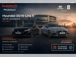 Hyundai i30 N Line X VOLLAUSSTATTUNG ZULASSUNG JUNI2026 150PS Automatik