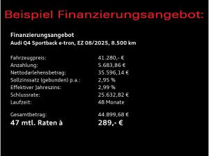 Audi Q4 e-tron Q4 Sportback e-tron 40 / Matrix, Standklima, HuD