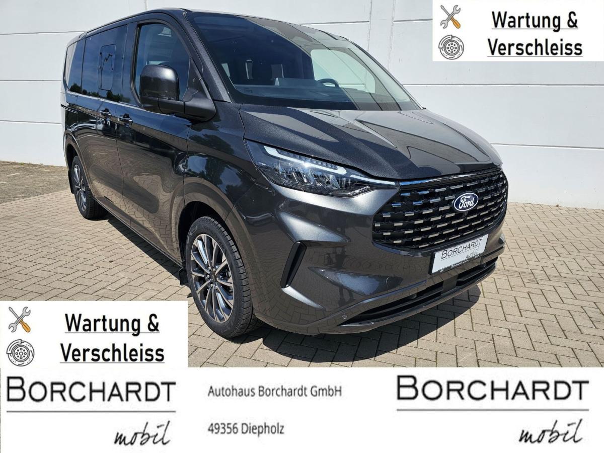 Ford Tourneo Custom Titanium X*Pano*Exklusiv*AHKs**Wartung & Verschleiss*Schiebet.el*dig.Spiegel*sofort*