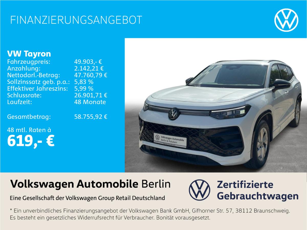 Volkswagen Tayron 2.0 TSI DSG R-Line Black Style Pano