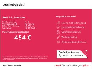 Audi A5 Limousine S line 2.0 TFSI Kamera AHK Navi LED