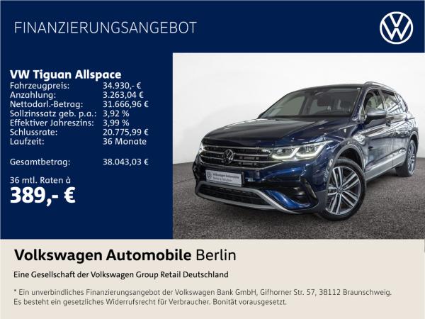 Volkswagen Tiguan Allspace 2.0 TSI Elegance 4M 7-Sitzer Park-Lenk
