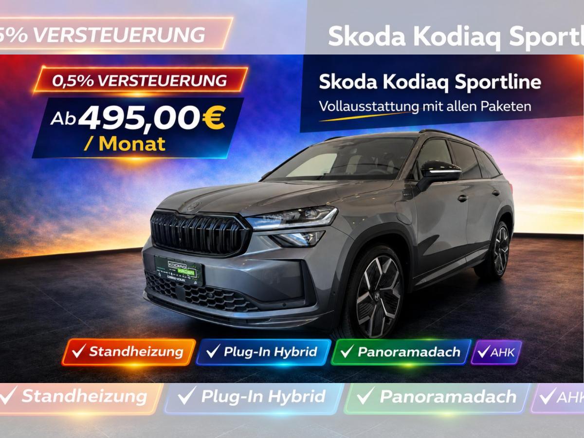 Skoda Kodiaq Sportline Plug-In 0,5% Alle-Pakete|AHK|20" Voll-Ausstattung!