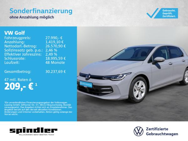 Volkswagen Golf VIII Life 2.0 TDI DSG / Navi, CarPlay, HuD