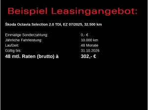 Skoda Octavia Selection 2.0 TDI DSG / Navi, HuD, 360°