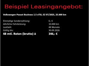 Volkswagen Passat Business 1.5eTSI DSG / IQ.Drive, AHK, LED