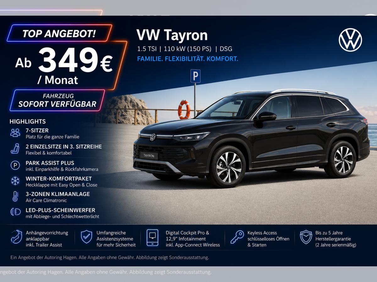 Volkswagen Tayron TSI 7-Sitze AHK|LED|Design + Winter + Komfort Paket