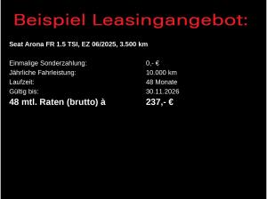 Seat Arona FR Black Edition 1.5 TSI DSG / Navi, LED