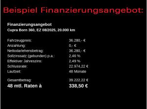 Cupra Born e-Boost/ 82 kWh, Navi, 360°,AR-HuD, WP, LED