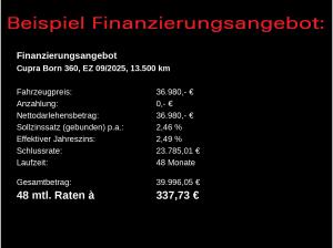 Cupra Born e-Boost/ 84 kWh, Navi, 360°,AR-HuD, WP, LED