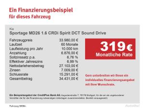 Kia Sportage MD26 1.6 CRDi Spirit DCT Sound Drive Navi