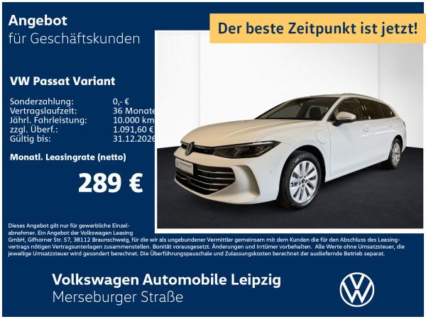 Abbildung Leasingangebot VW Passat