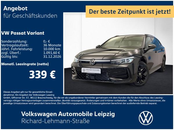 Abbildung Leasingangebot VW Passat