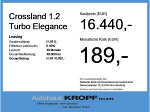 Opel Crossland 1.2 Turbo Elegance LED+SHZ+2xKlima+PDC