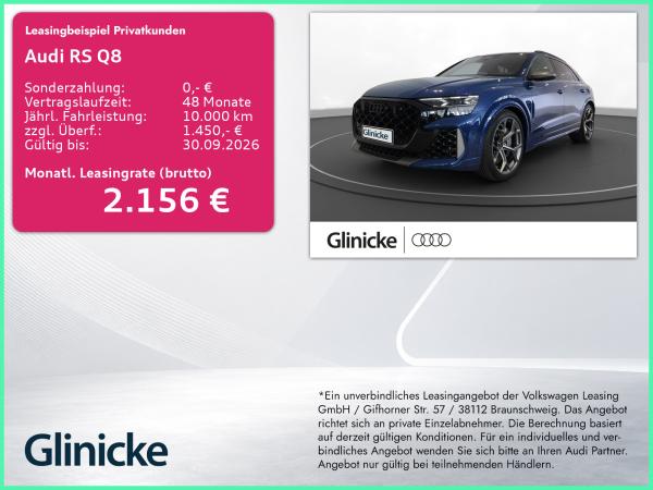 Audi RS Q8 SUV performance Keramik Pano AHK Pano LM 23"