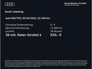 Audi SQ8 TFSI tiptr. HUD AHK STDHZG MATRIX RFK PANO