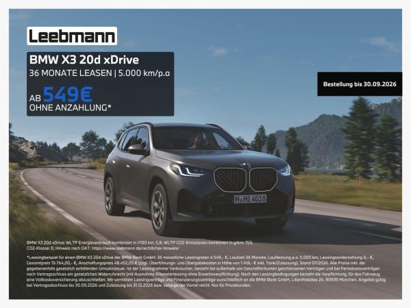 BMW X3 20d xDrive ❗️Sommeraktion❗️Exclusive Sonderkonditionen💸
