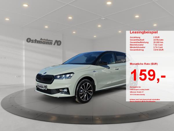 Skoda Fabia 1.0 TSI Monte Carlo Kam. KeyLess KlimaA LM