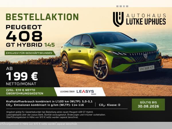 Peugeot 408 HYBRID 145 GT *BESTELLAKTION*