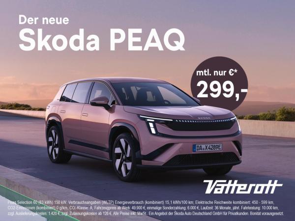 Skoda Peaq Selection 60 – Ihr Wunschfahrzeug im Privatleasing!