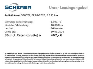 Audi A6 Avant TDI S tronic LEDER MATRIX 360° SHZ 5J.GAR.