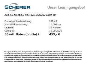 Audi A5 Avant 2.0 TFSI S tronic RFK AHK NAVI SHZ GARANTIE 2030