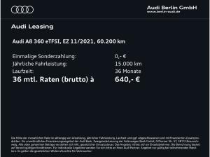 Audi A8 TFSI e 60 e qu.tiptr. MATRIX 360°K HUD PANO
