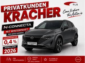 Nissan Qashqai N-CONNECTA *Privatkunde* grau 158 PS Autom. 360 Grad el. Heckklappe