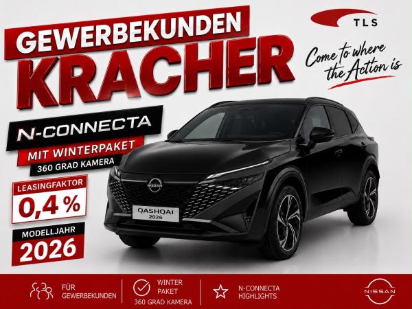 Nissan Qashqai N-CONNECTA *Gewerbekracher* 158 PS Automatik Winterpaket 360 Grad el. Heckklappe