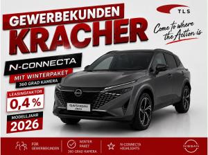 Nissan Qashqai N-CONNECTA *Gewerbekracher* weiß 158 PS Autom. 360 Grad el. Heckklappe