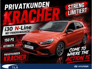 Hyundai i30 N Line MY26 *I30 Spezial* 150PS Automatik  Panorama-Dach jupiter orange nur 3 Stück