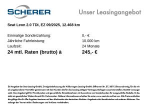 Seat Leon Sportstourer 2.0 TDI AHK RFK NAVI ACC GJR KEYLESS
