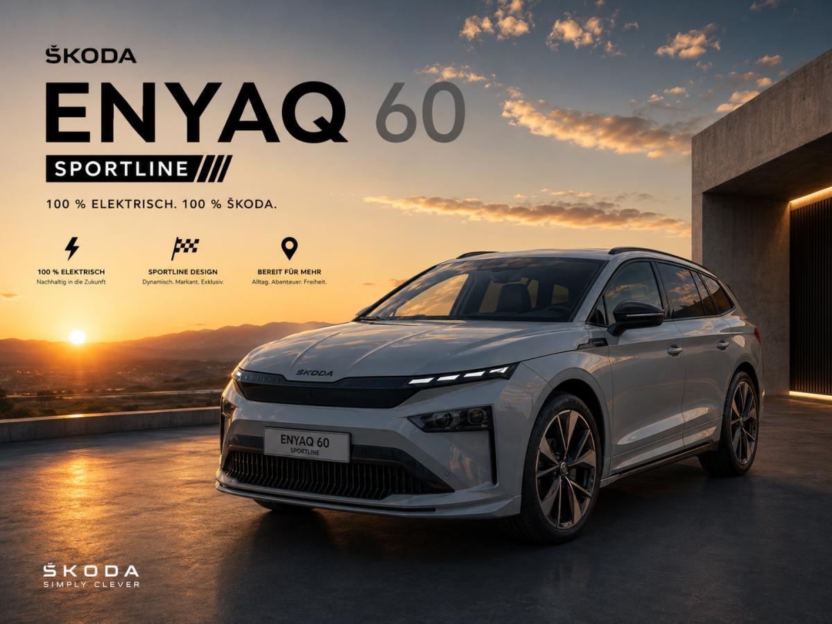 Skoda ENYAQ Enyaq Sportline 60 AHK Transport Winter Advanced❗❗❗Aktion bis 31.07.2026❗❗❗