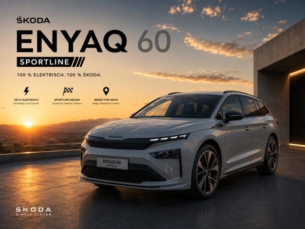 Skoda ENYAQ Enyaq Sportline 60 AHK Transport Winter Advanced❗❗❗Aktion bis 31.07.2026❗❗❗