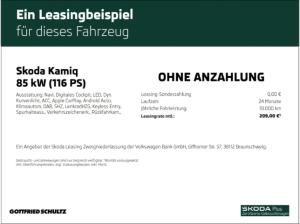 Skoda Kamiq SELECTION TSI SMART-LINK EINPARKHILFE SITZHEIZUNG LED